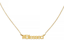 Load image into Gallery viewer, Blessed Hashtag Necklace - InclusiveJewelry
