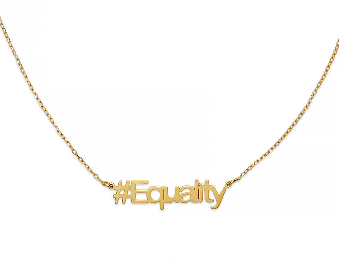 Equality Hashtag Necklace - InclusiveJewelry