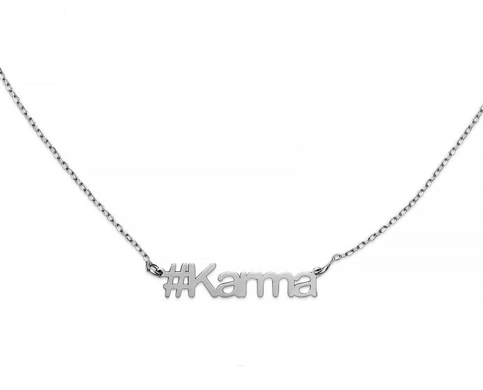 Karma Hashtag Necklace - InclusiveJewelry