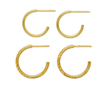 Load image into Gallery viewer, Faith Hoop Diamond Cut Set - InclusiveJewelry