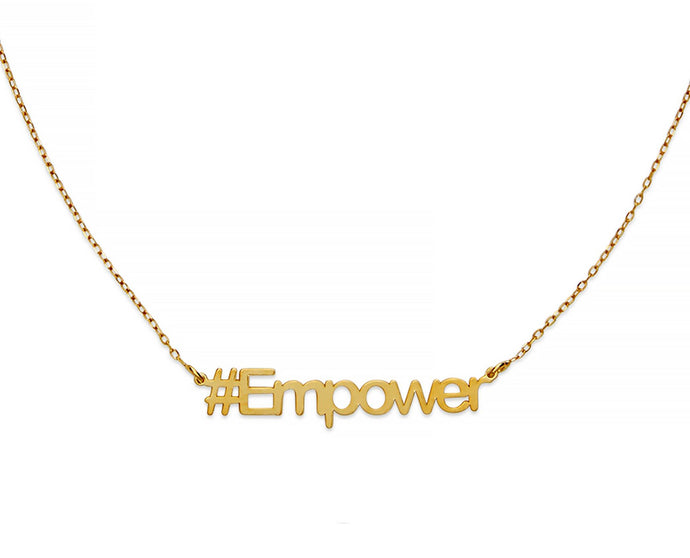 Empower Hashtag Necklace - InclusiveJewelry