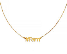 Load image into Gallery viewer, Fam Hashtag Necklace - InclusiveJewelry
