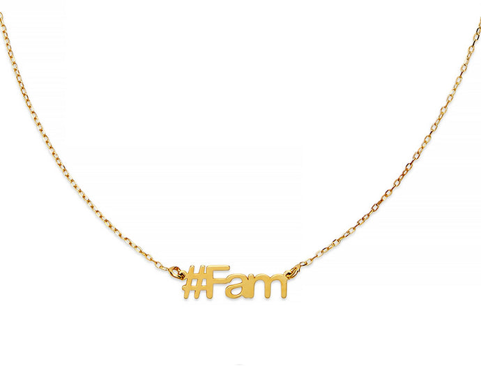Fam Hashtag Necklace - InclusiveJewelry