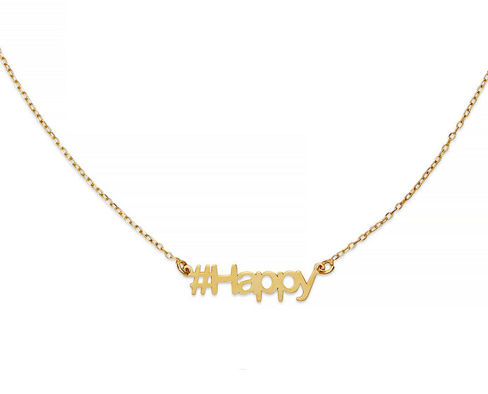 Happy Hashtag Necklace - InclusiveJewelry