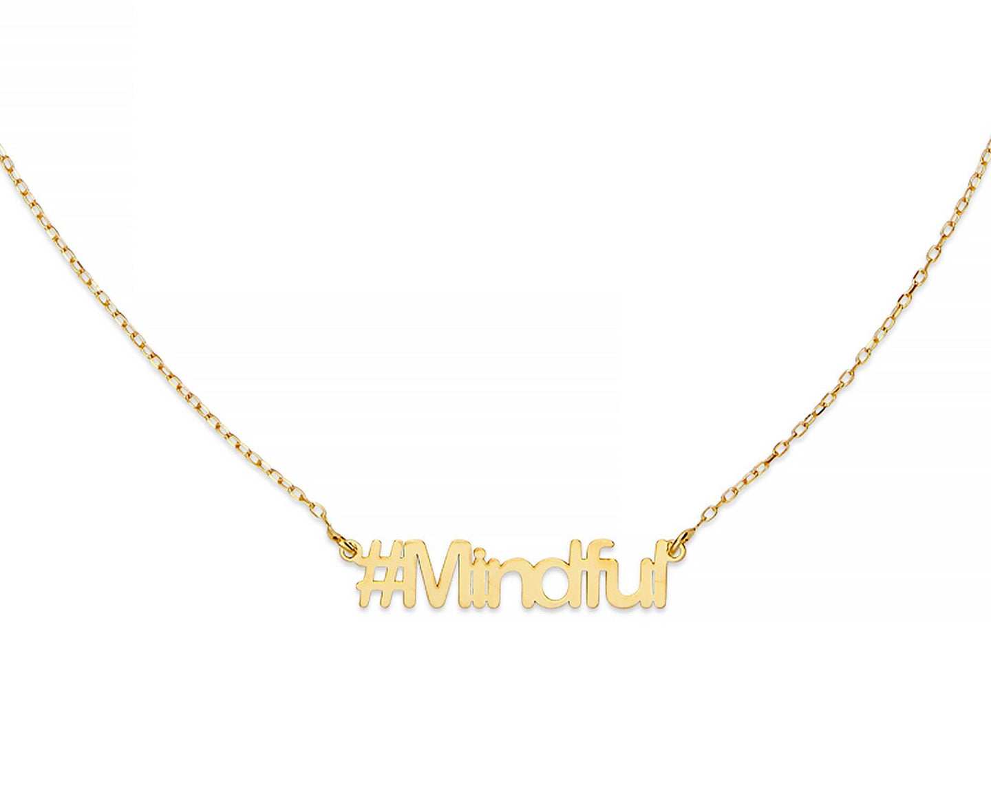 Mindful Hashtag Necklace - InclusiveJewelry