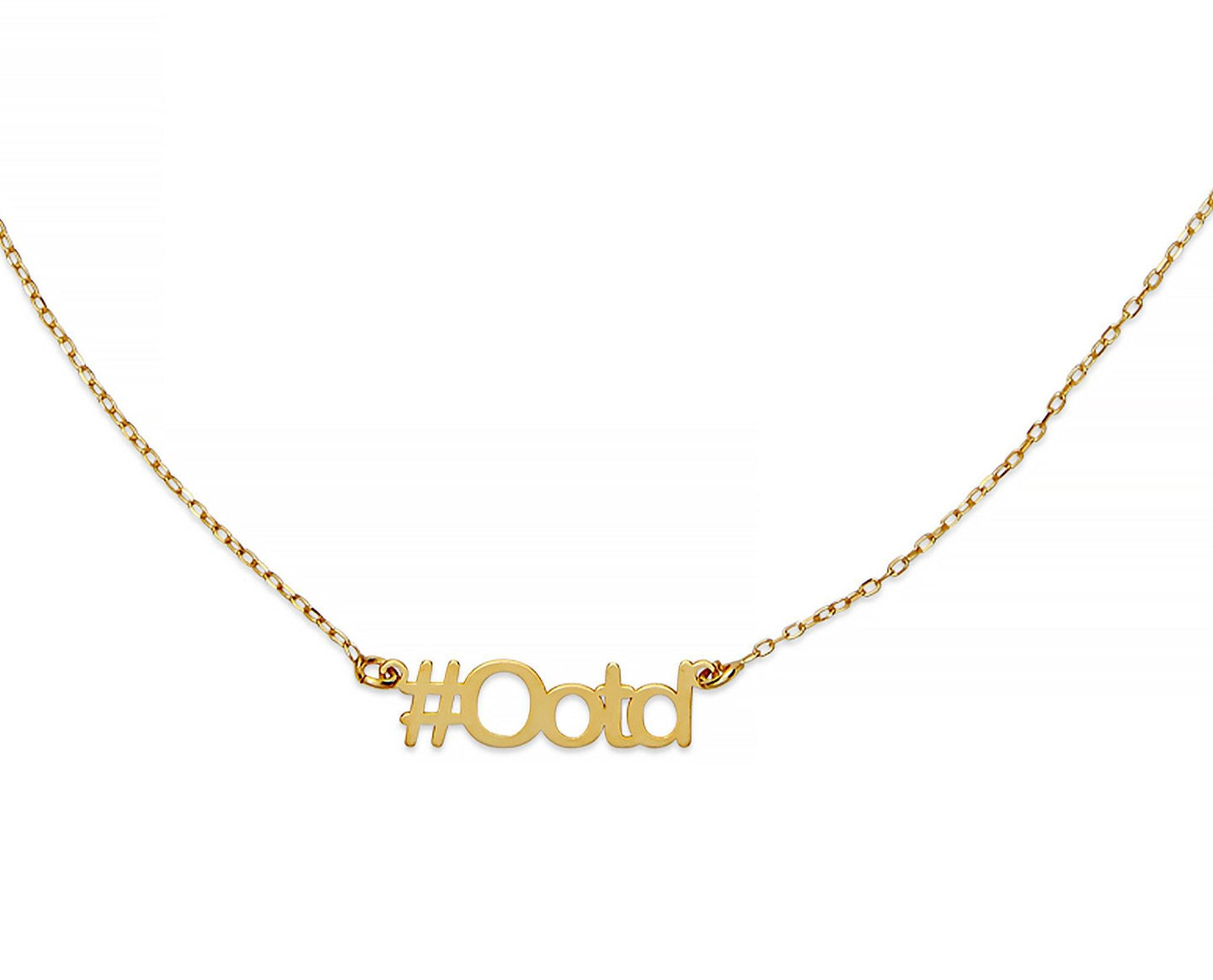 OOTD Hashtag Necklace - InclusiveJewelry