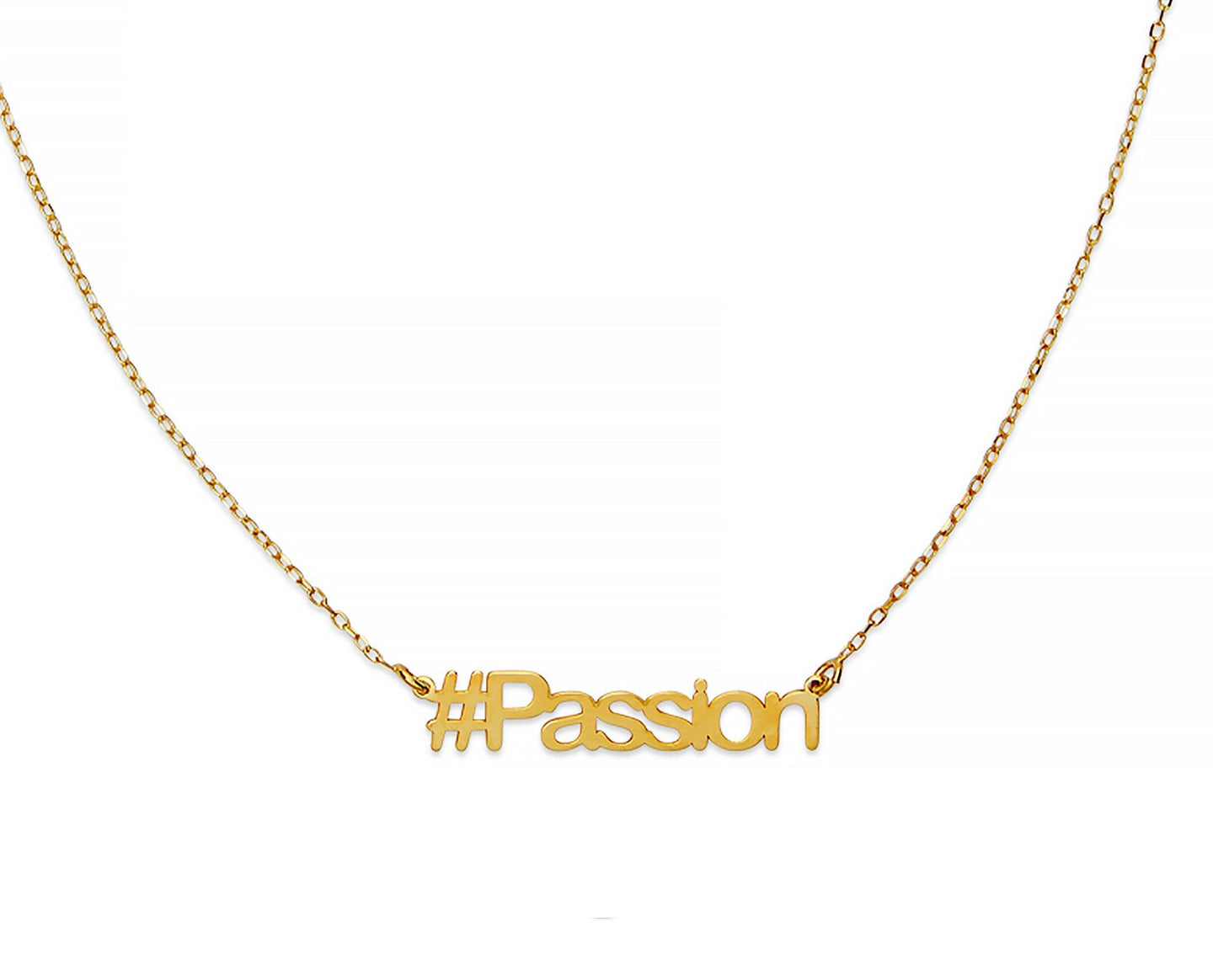 Passion Hashtag Necklace - InclusiveJewelry