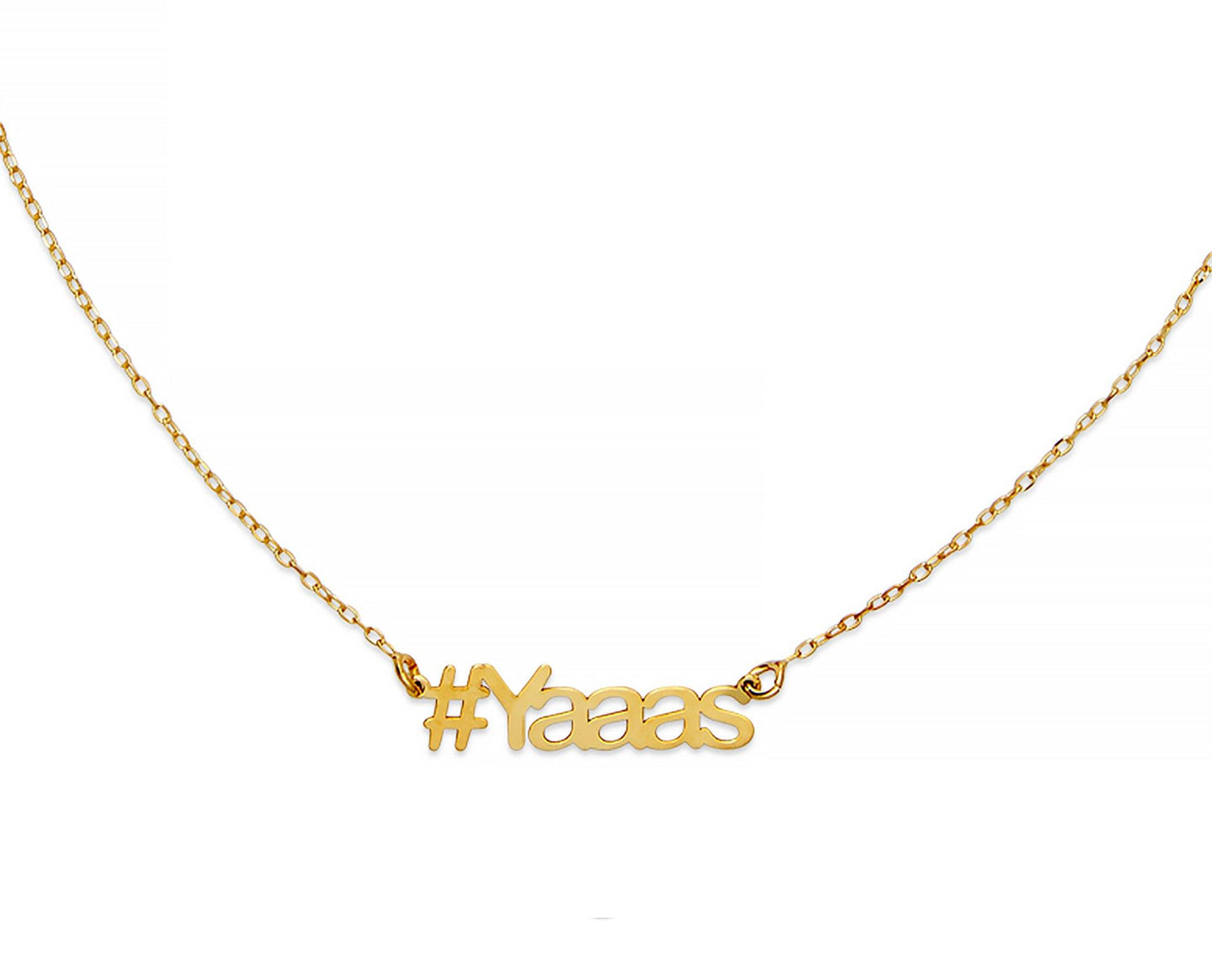 Yaaas Hashtag Necklace - InclusiveJewelry