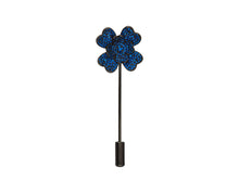 Load image into Gallery viewer, Blue Flower Lapel Pin - InclusiveJewelry
