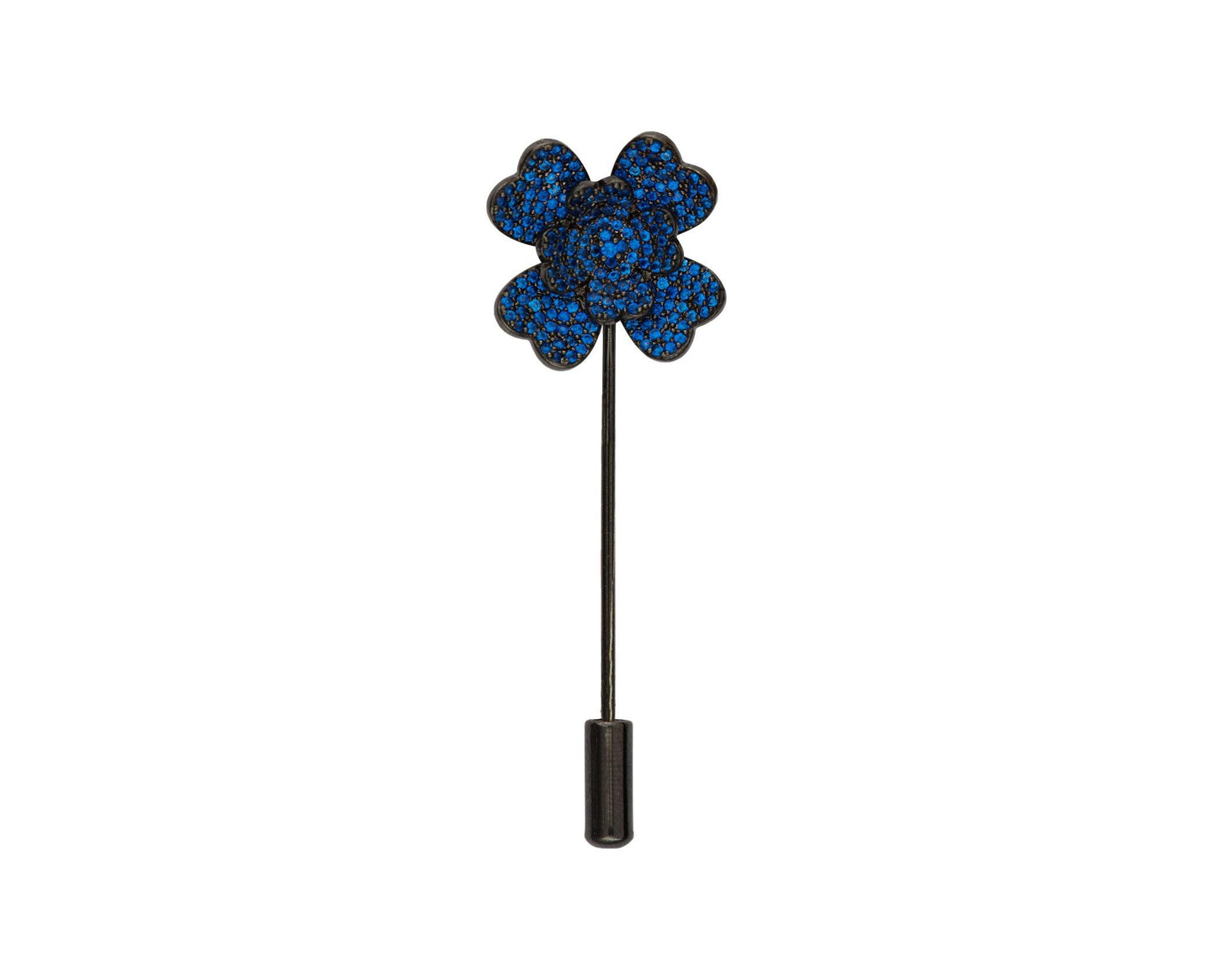 Blue Flower Lapel Pin - InclusiveJewelry