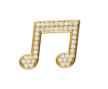 Load image into Gallery viewer, Music Note Lapel Pin - InclusiveJewelry
