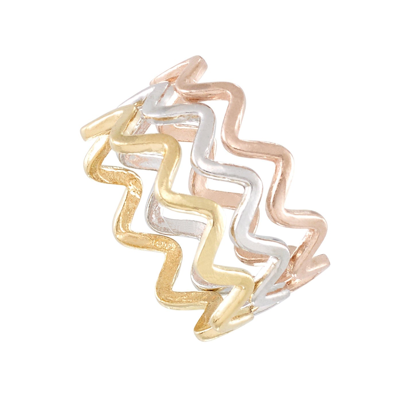 3 Piece Tri Color Ring - InclusiveJewelry